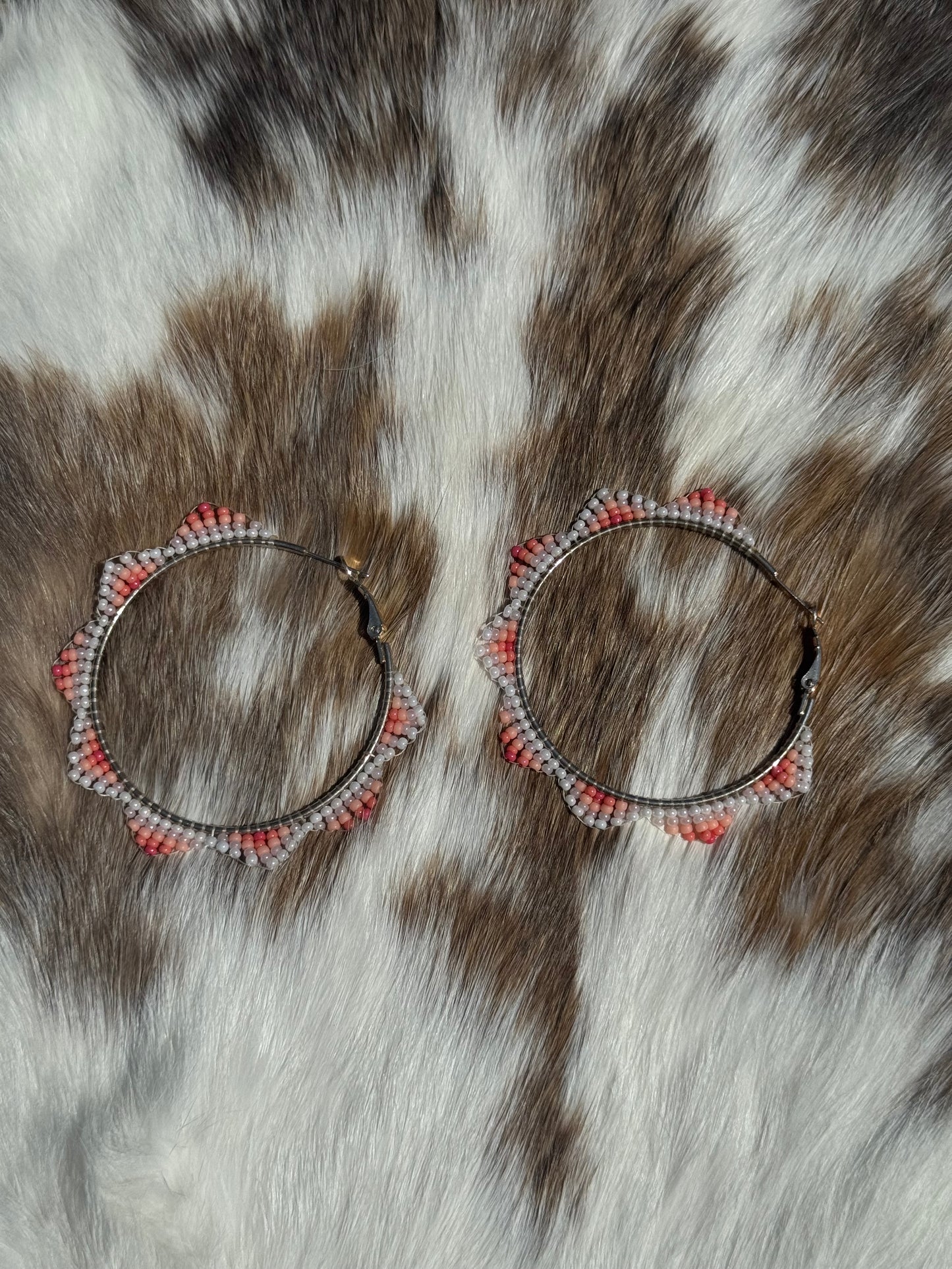 Pink small hoops