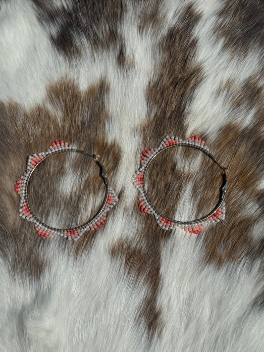 Pink small hoops