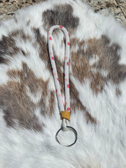 Pink garden wristlet
